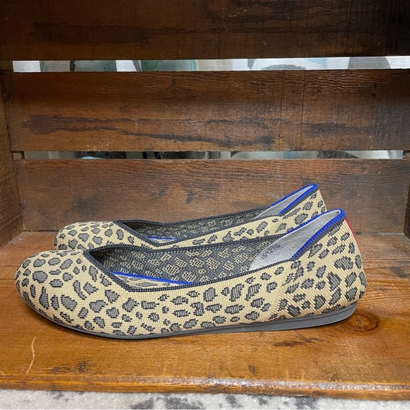 Rothy's Leopard Print Round Toe Size W9 - Picture 1 of 8